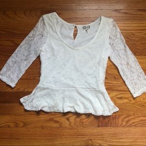 Kirra White Lace Crop- Top